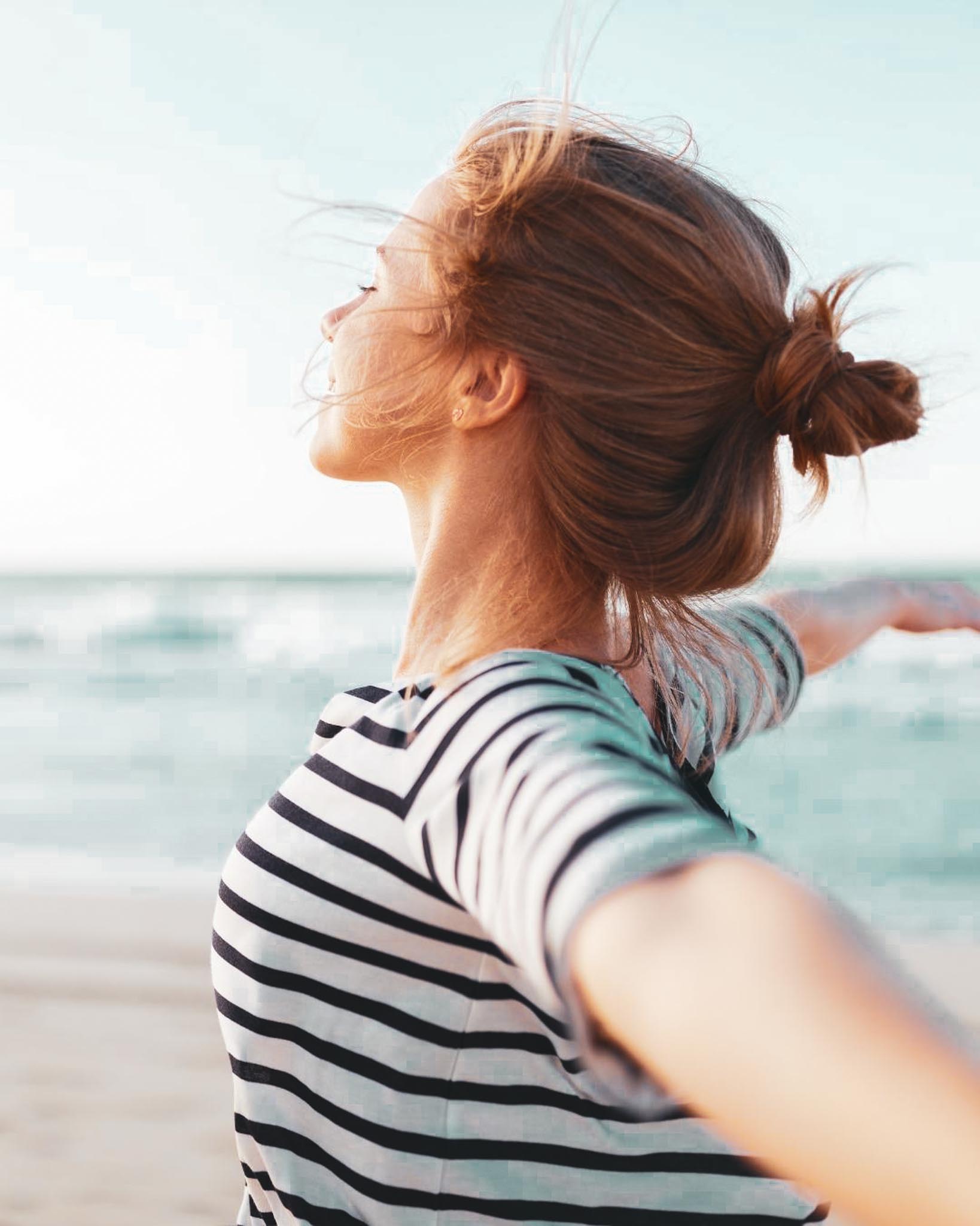 Girl in happy mode